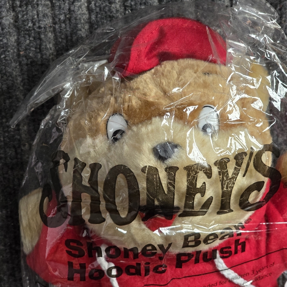 NEW 2009 Shoney's Shoney Bear Hoodie Plush-Souvenir,Collectible,Merch,Teddy